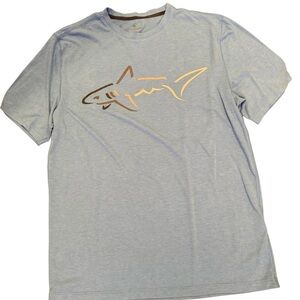 Greg Norman Collection Blue T Shirt Shark Logo